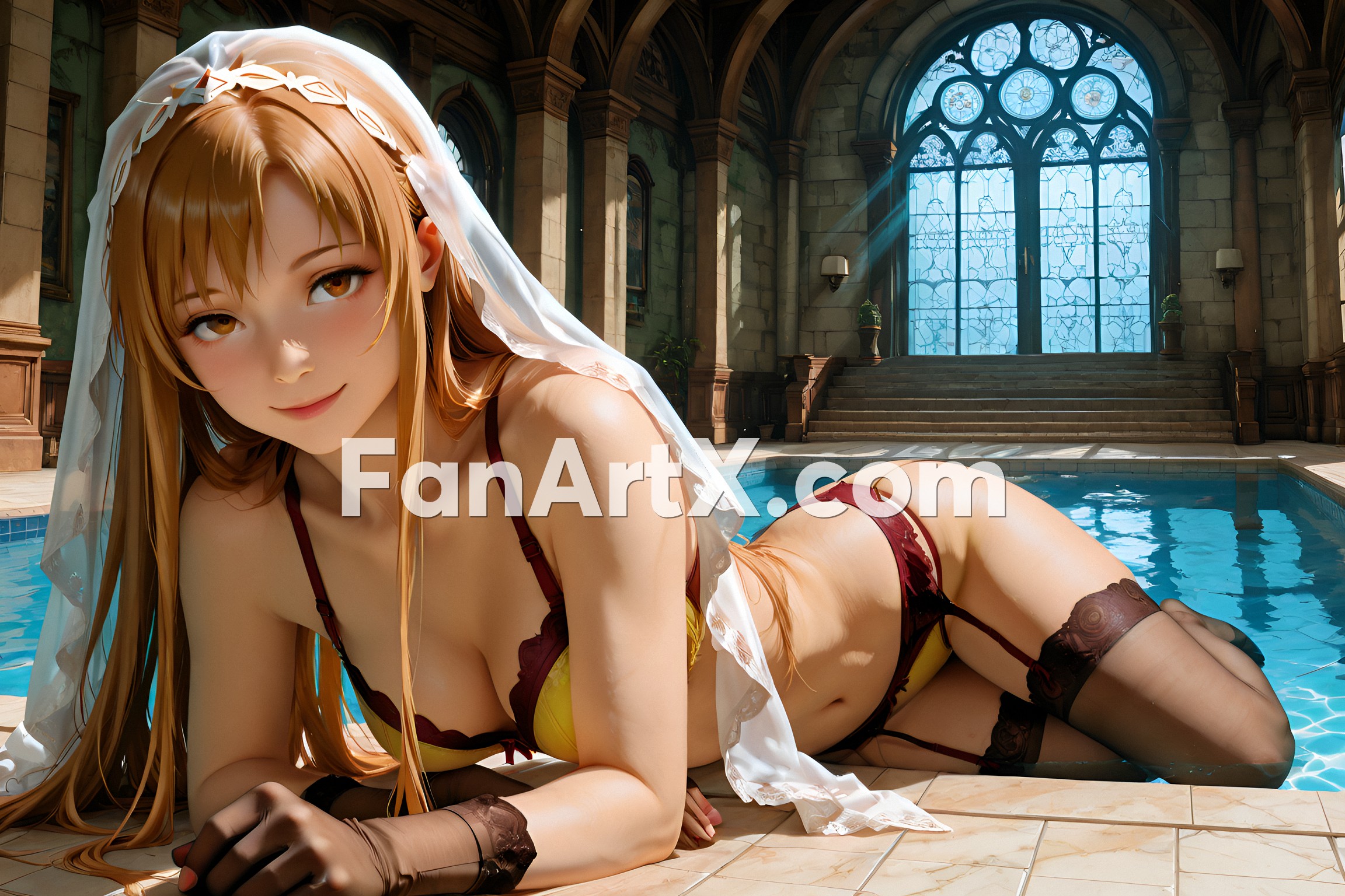 Sao Asuna Yuuki Fanart - Sword Art Online character 3395976